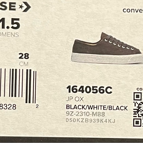 New Classic Black Canvas Sneakers jack purcell 164056C - Picture 11 of 14